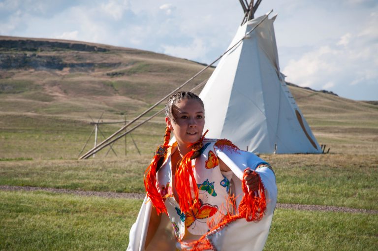 Fancy dancer at First Peoples Buffalo State park