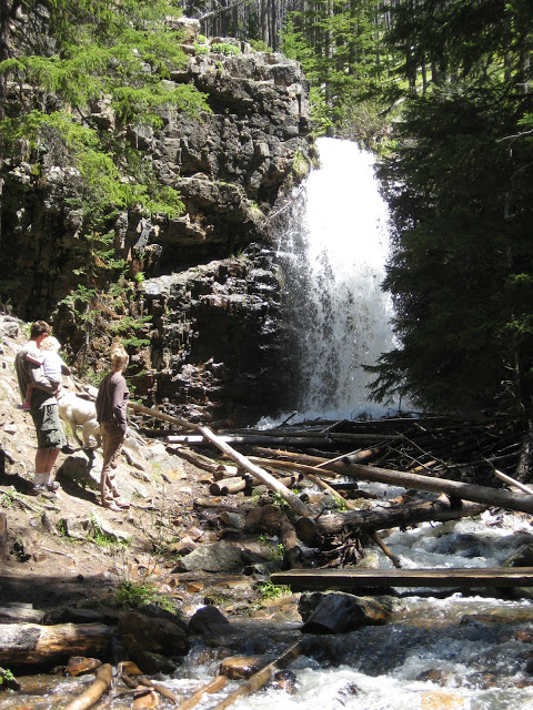 hiking near Great Falls Montana at Memorial Falls