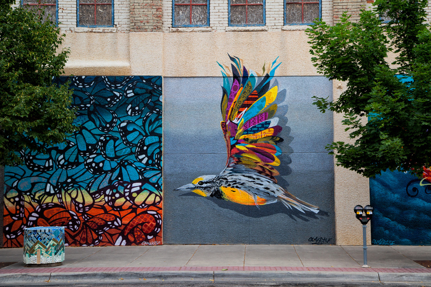 Dragonfly Wings Mural Downtown Art Walk