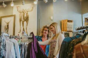 Shopping at Dragonfly Dry Goods in Downtown Great Falls, Montana