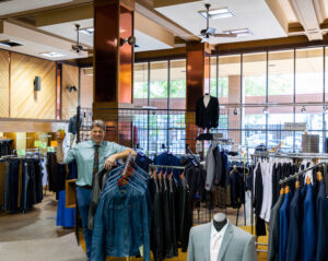 Brian Kaufman at Kaufman's Menswear in Downtown Great Falls, Montana